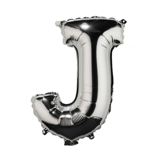 UPPER CLASS - μπαλόνι ασημί "J"