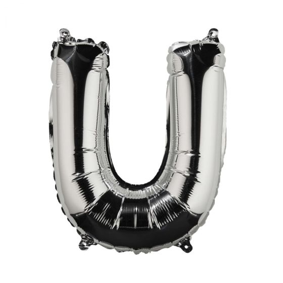 UPPER CLASS - μπαλόνι ασημί "U"