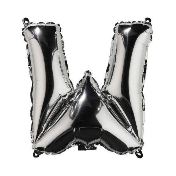 UPPER CLASS - μπαλόνι ασημί "W"