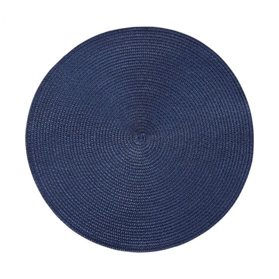 AMBIENTE - σουπλά στρογγυλό 38cm σκούρο μπλε