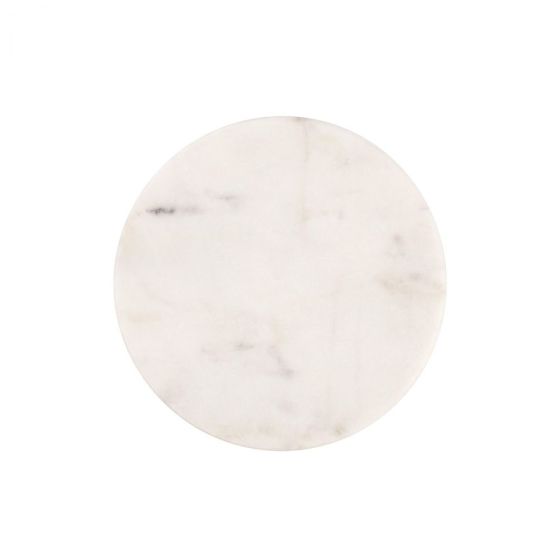 MARBLE - σουβέρ Δ 10cm λευκό