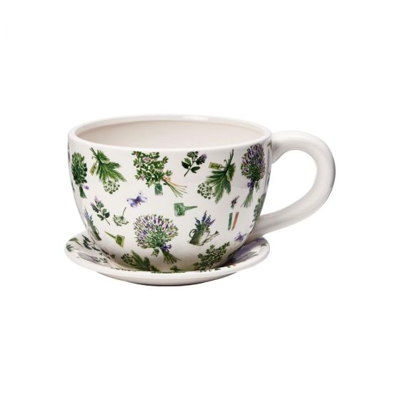 PLANT A CUP - κασπό "κούπα" με μοτίβο λουλούδια