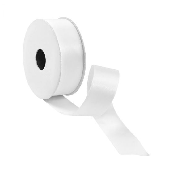 SATIN - κορδέλα 5m x 25mm λευκή