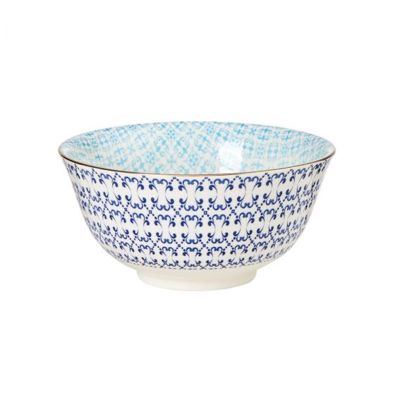 ORNAMENTS - μπολ μπλε/ανοιχτό μπλε 520 ml