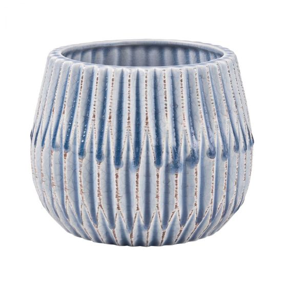 PATTERSON - κασπό με αυλακώσεις Δ13cm μπλε