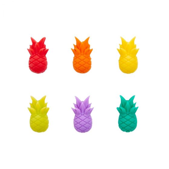 MY DRINK - διακοσμητικά αναγνώρισης ποτού ανανάς 6τμχ