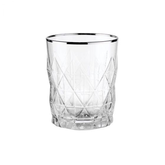 UPSCALE - ποτήρι με ασημί φινίρισμα 345 ml