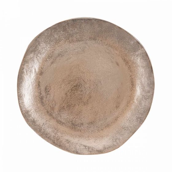 BANQUET - διακοσμητική πιατέλα 32cm, χάλκινη