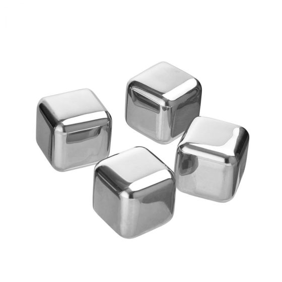 ON THE ROCKS - κύβοι ψύξης από ανοξείδωτο χάλυβα 4 τεμάχια