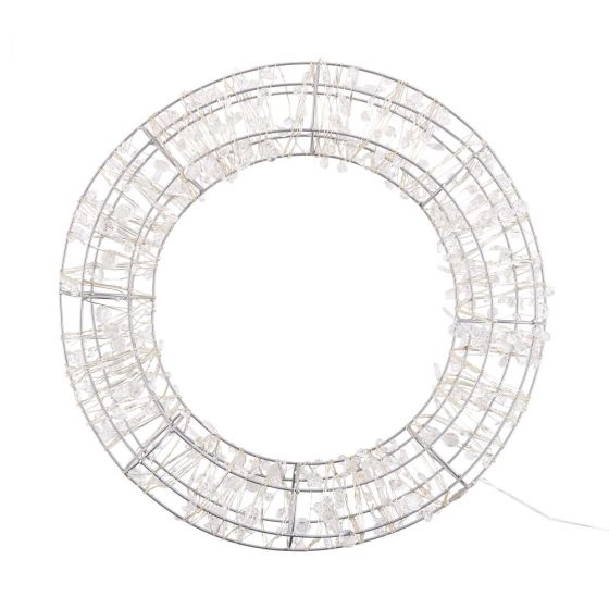 X-MAS - στεφάνι με διακόσμηση και φωτάκια led