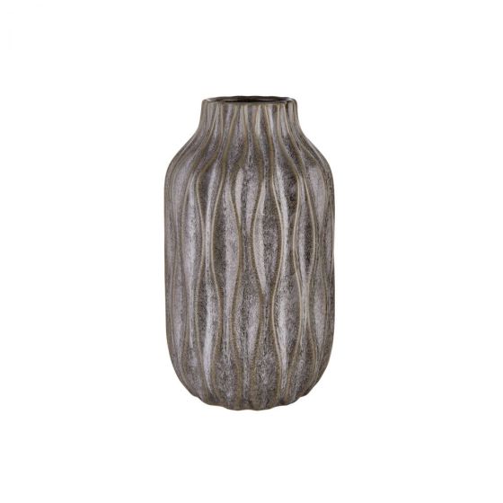 NORDIC SEA - βάζο κεραμικό γκρι 11,5cm