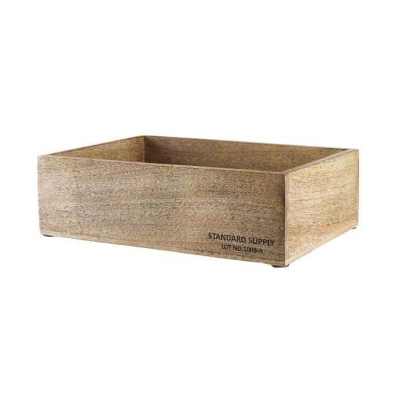 STANDARD SUPPLY - ξύλινο κουτί από ξύλο Mango ορθογώνιο 32cm x 24cm