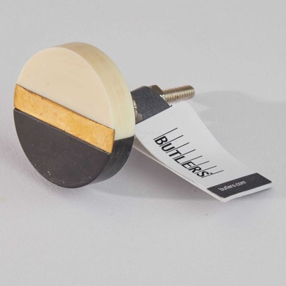 OPEN - πόμολο μαύρο/λευκό/χρυσό