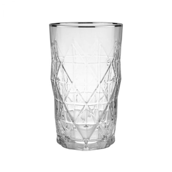 UPSCALE - ποτήρι με ασημί φινίρισμα 460ml