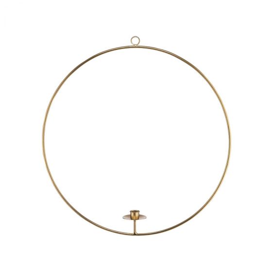 LUNA - διακοσμητικό κρεμαστό κηροπήγιο 40cm, χρυσό