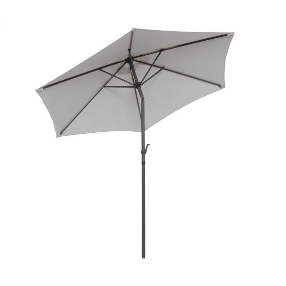 SIESTA - ομπρέλα κήπου Δ1,8 m ανοιχτό γκρι