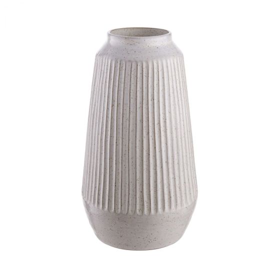FINJA - βάζο κεραμικό 31,5cm λευκό