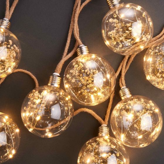 BULB LIGHTS - LED φωτεινή αλυσίδα με λάμπες  και διακοσμητικά
