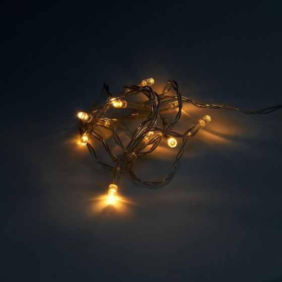 10 LIGHTS - LED δικοσμητικά λαμπάκια διαφανή 10L, λειτουργεί και με USB