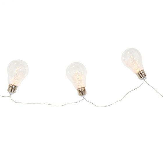 BULB LIGHTS - LED φωτεινή αλυσίδα με λαμπτήρες, λειτουργεί και με USB