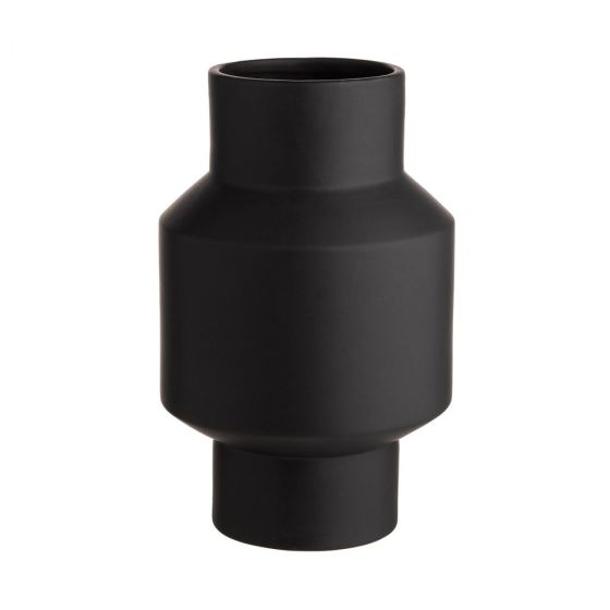 RUNA - βάζο κεραμικό 25,5cm, μαύρο