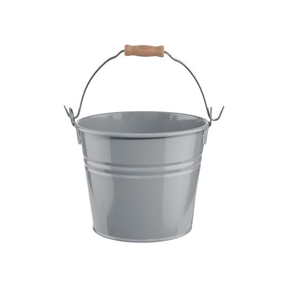 ZINC - κουβάς 2 λίτρων Δ16cm, γκρι