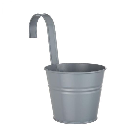 ZINC - κασπό κρεμαστό Δ13cm, γκρι