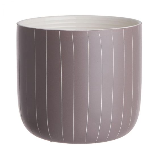 LINES - κασπό Δ16cm, σκούρο γκρι