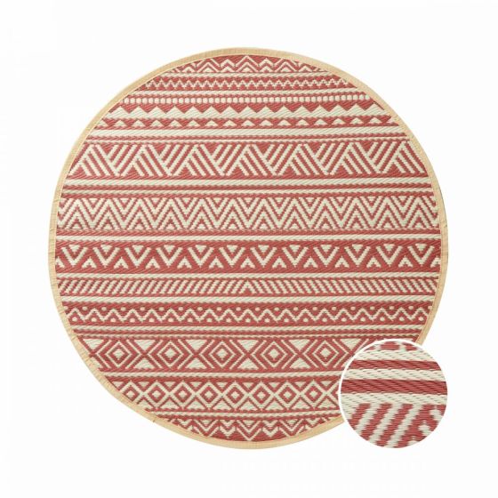 COLOUR CLASH - χαλί κατάλληλο για εσωτερικούς και εξωτερικούς χώρους κόκκινο Δ 118cm