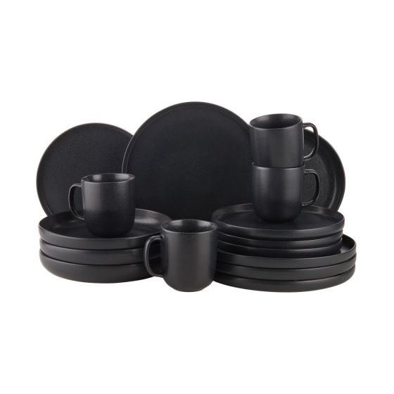 CASA NOVA - σετ σερβίτσιο 16 τεμαχίων μαύρο