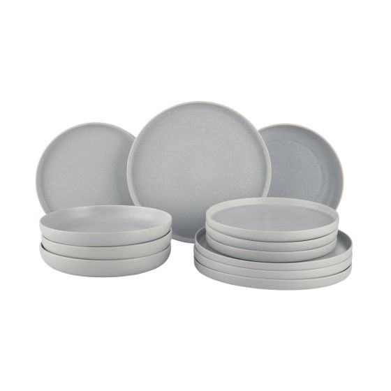 CASA NOVA - σετ σερβίτσιο 12 τεμαχίων γκρι