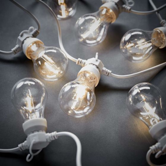 BULB LIGHTS - αλυσίδα φωτισμού εξωτερικού χώρου, μπεζ