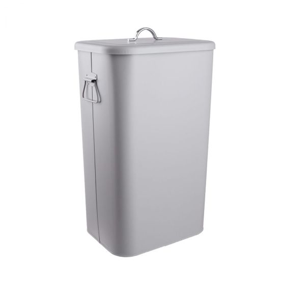 BINSTER - κάδος μεταλλικός, σε γκρι χρώμα 41L