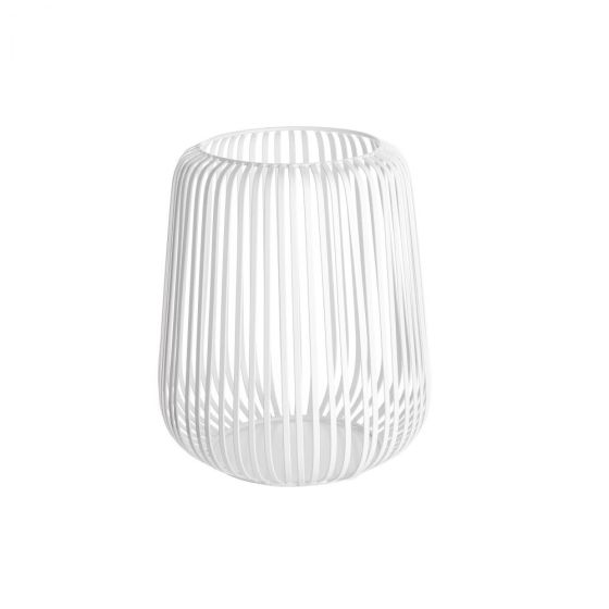 COCOON - φανάρι μεταλλικό ύψους 25cm, λευκό