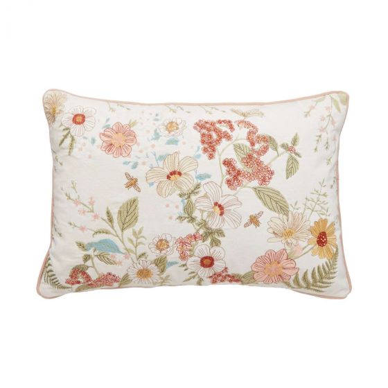COTTON VELVET - μαξιλάρι με λουλούδια 60x40 cm