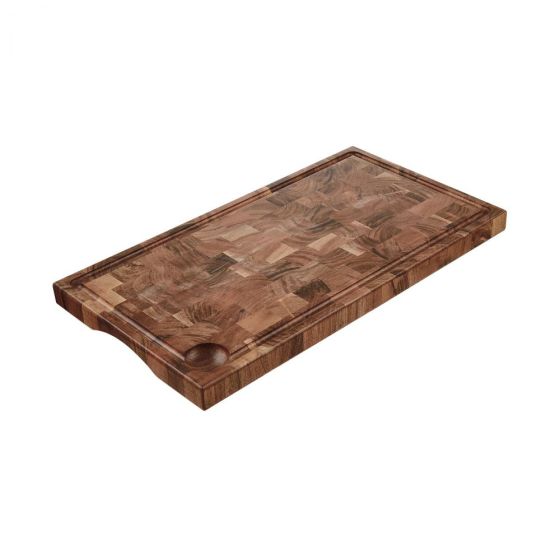 ACACIA - ξύλο κοπής μεγάλο 50 x 27cm, με αυλάκι περιμετρικά