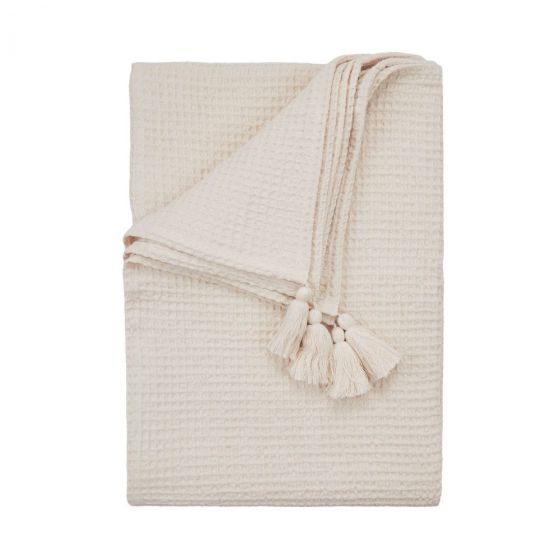 HONEY COMB - κουβέρτα μπεζ