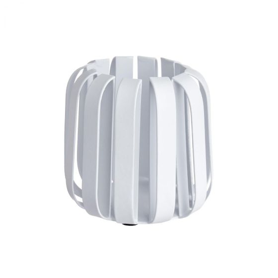 INDUSTRY - φανάρι μεταλλικό Υ10cm, λευκό