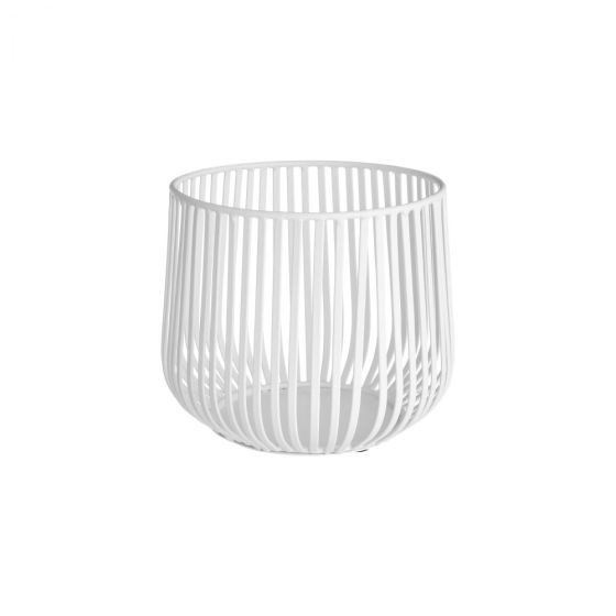 COCOON - κηροπήγιο για ρεσό Δ16cm Υ12cm λευκό