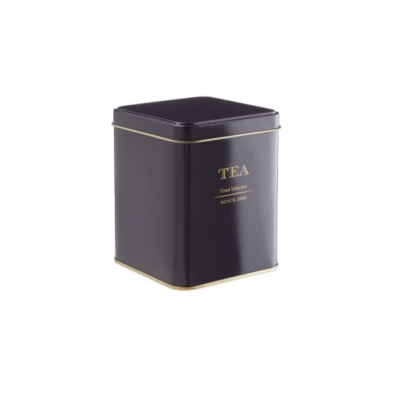 TIN TIN - κουτί μεταλλικό για τσάι, ανθρακί