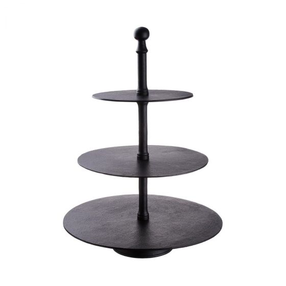 SHOWTIME - εταζέρα 3 δίσκων, Δ50cm και Υ66cm, μαύρη