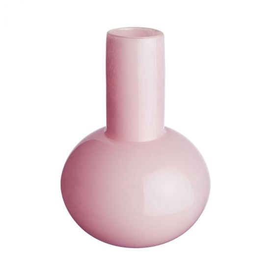 CANDY - βάζο γυάλινο Δ19 Υ25cm, ροζ