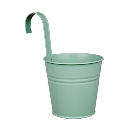 ZINC - κρεμαστό κασπό Δ16cm, πράσινο 'jade'