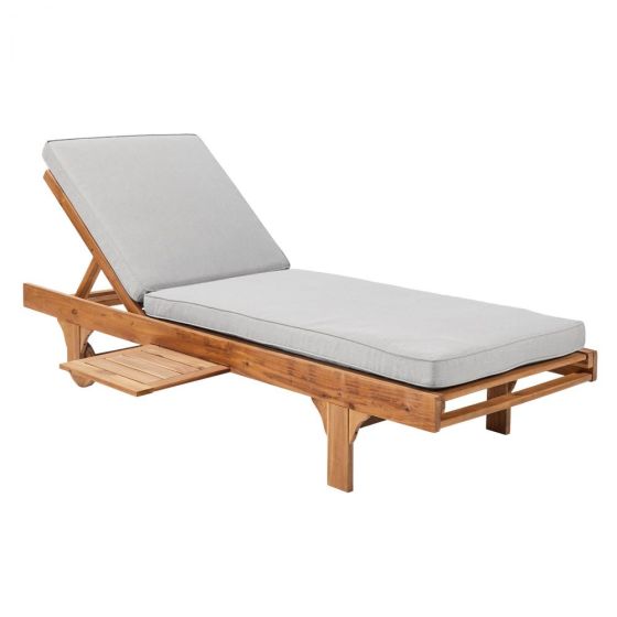 SOMERSET - ξαπλώστρα με στρώμα και επεκτεινόμενο τραπεζάκι