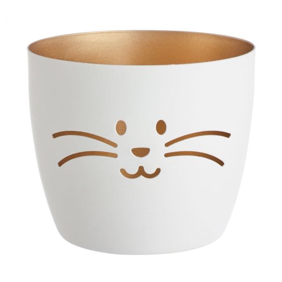 EASTER - Πασχαλινό μεταλλικό φανάρι "λαγουδάκι", λευκό