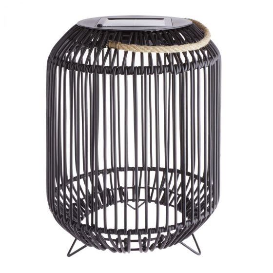 SOLARUS - φανάρι ηλιακής ενέργειας Υ37cm, μαύρο