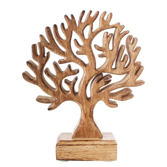AUTUMN FOREST - διακοσμητικό δέντρο από ξύλο mango 17cm