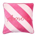 VACANZA - μαξιλάρι "amore" ροζ 47x47cm