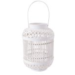 BAMBOO NIGHTS - φανάρι Υ30cm, λευκό