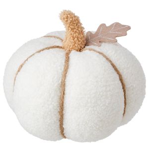 PUMPKIN - διακοσμητική κολοκύθα 20cm, κρεμ